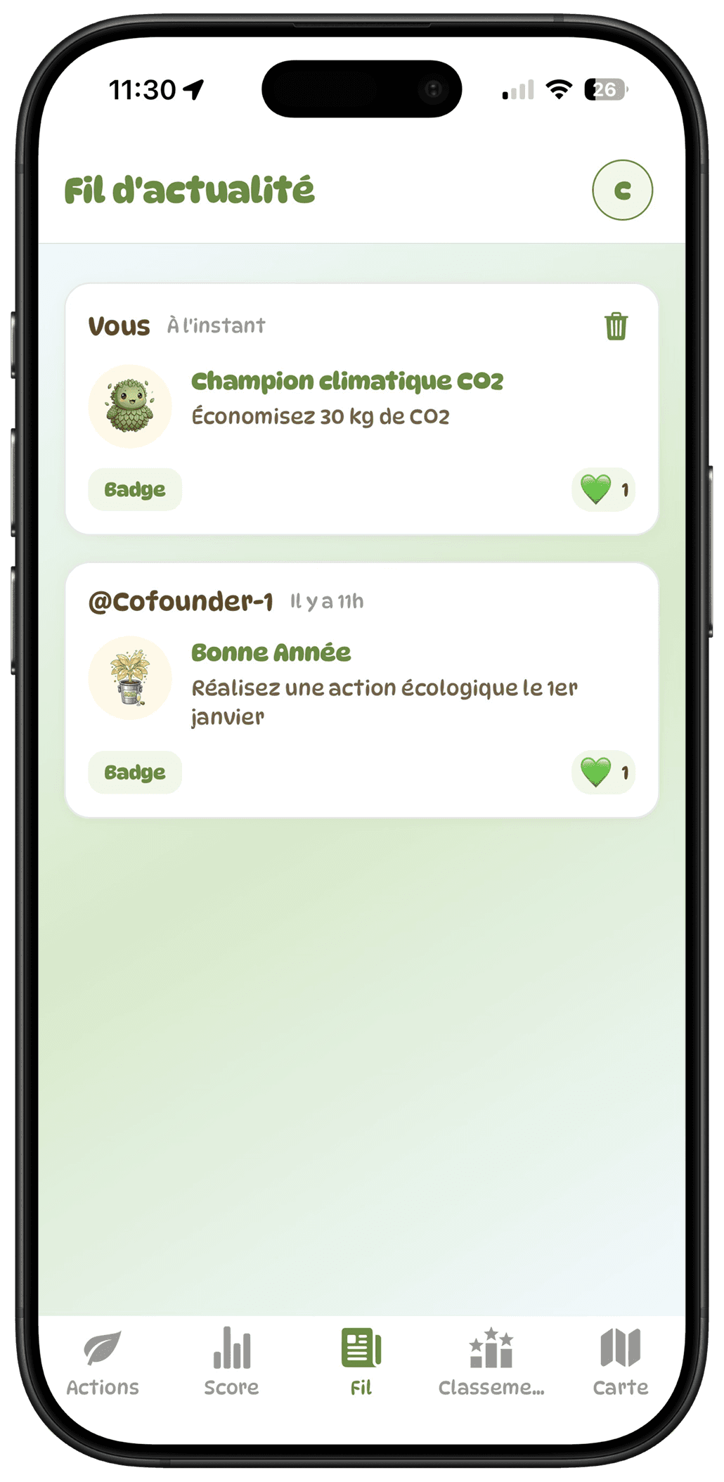 Partage tes réussites